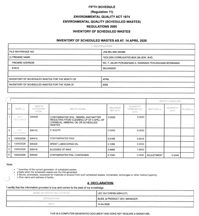 fifth schedule regulation 11