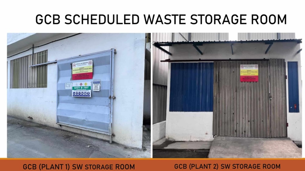 gcb scheduled waste storage area