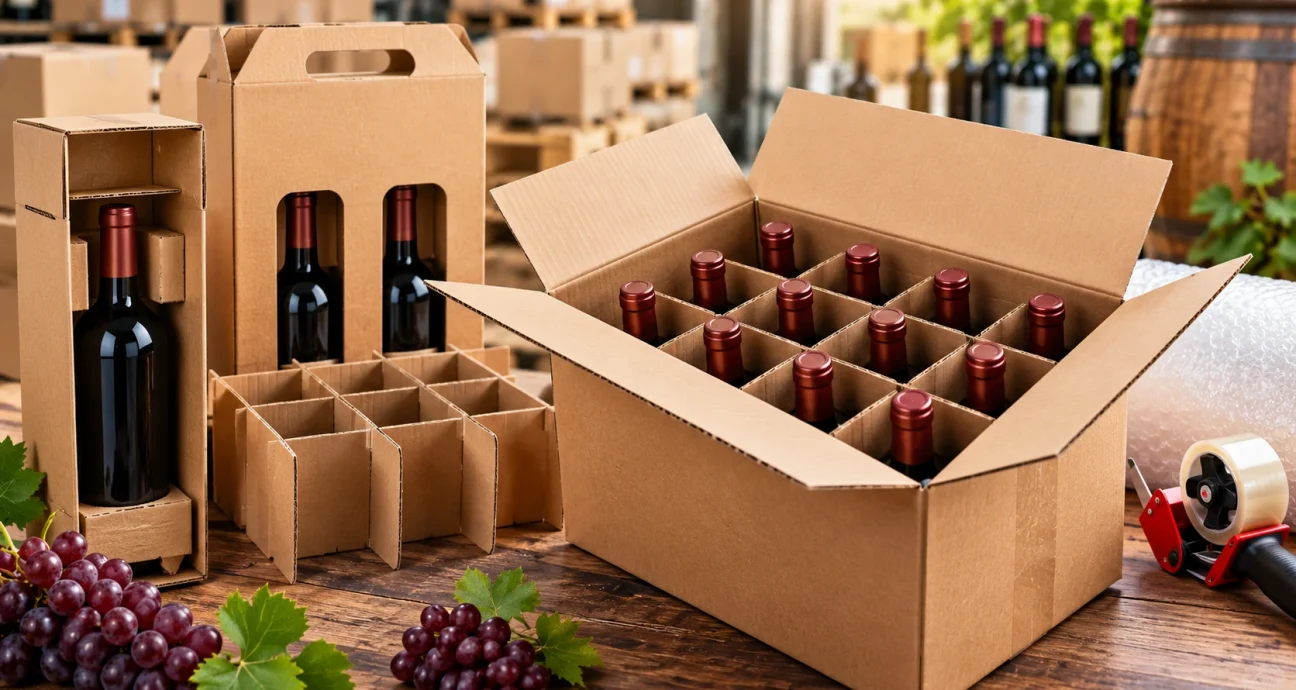 corrugated box for wine